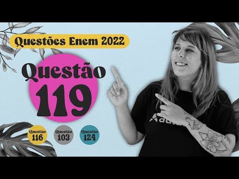 Thumbnail da aula: ENEM 2022 I Química Orgânica/Reações Orgânicas I Questão 119