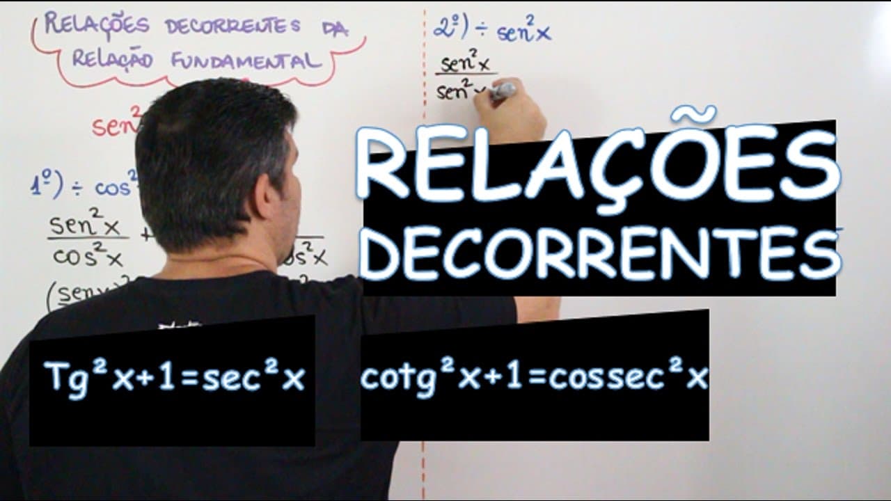 Thumbnail: RELAÇÕES DECORRENTES DA RELAÇÃO FUNDAMENTAL DA TRIGONOMETRIA (AULA 12/24)