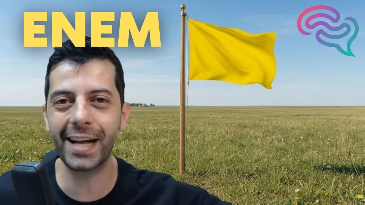 Thumbnail: ENEM 2023 - Q137 - O mastro de uma bandeira foi instalado perpendicularmente ao solo em uma região