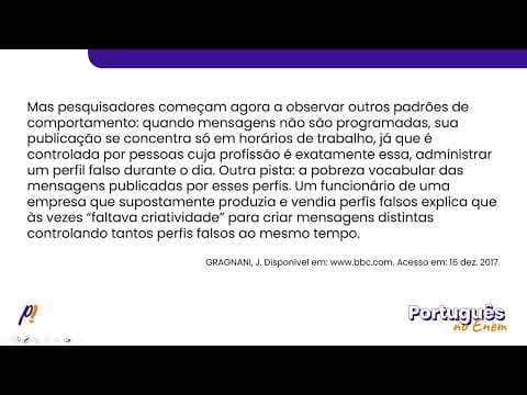 Thumbnail da aula: ENEM 2023 - ESTUDOS DO SENTIDO | Se a interferência de contas falsas em discussões políticas...