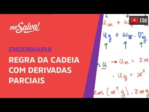 Thumbnail da aula: Me Salva! EXDEP02 - Regra da Cadeia com Derivadas Parciais - Cálculo II