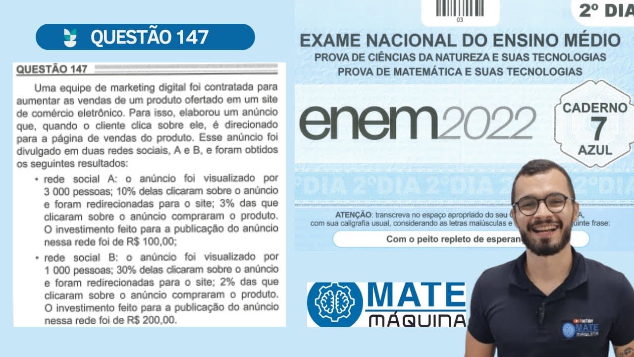 Thumbnail: Uma equipe de marketing digital foi contratada para aumentar as vendas de um produto ofertado em um