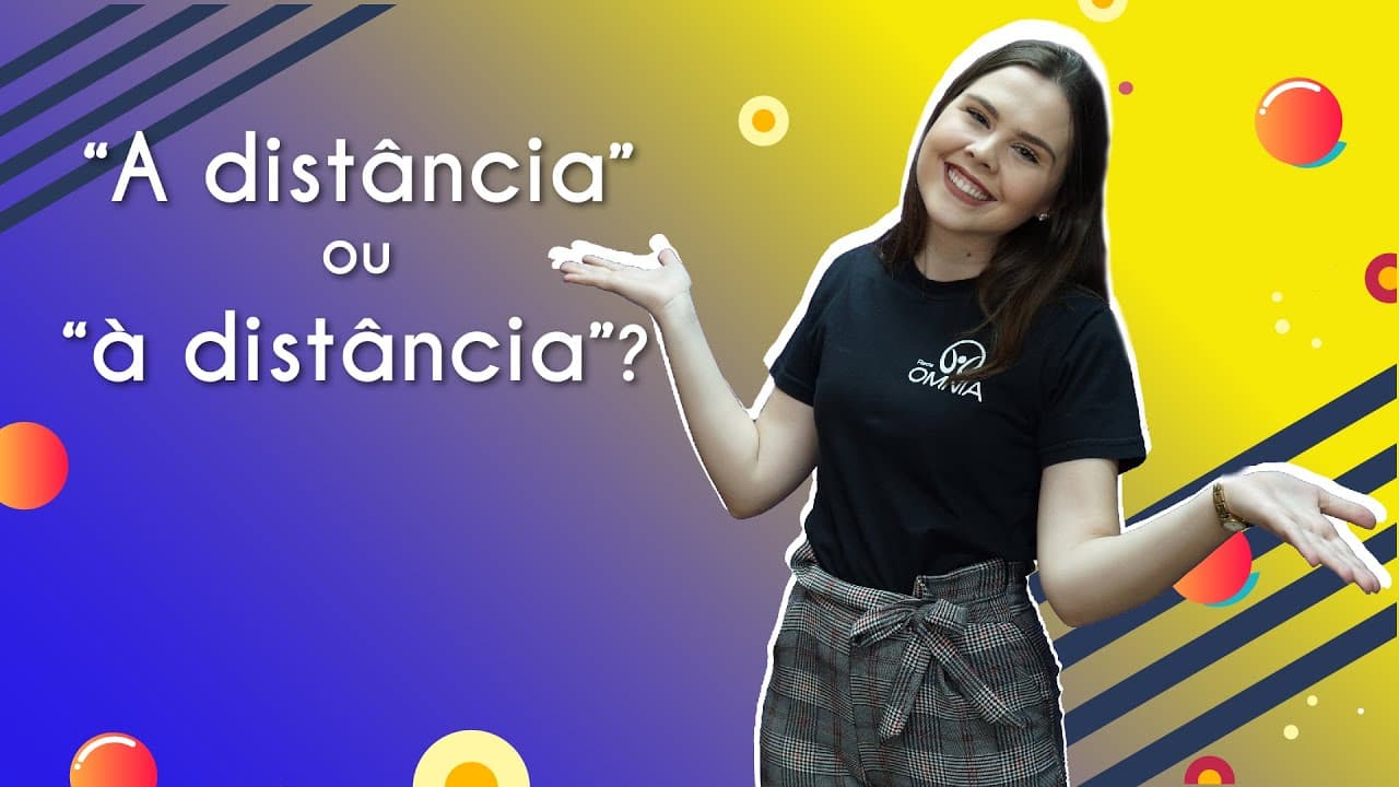 Thumbnail: “A distância” ou “à distância”? - Brasil Escola
