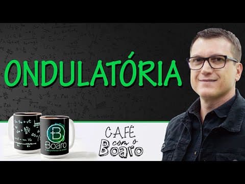 Thumbnail da aula: ONDULATÓRIA - EXERCÍCIOS PARA REVISÃO DE FÍSICA - Café com o Professor Boaro.
