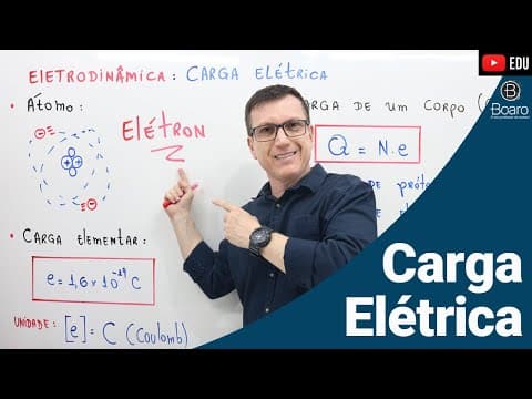 Thumbnail da aula: CARGA ELÉTRICA | ELETRODINÂMICA | AULA 1 - Professor Boaro