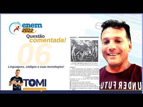 Thumbnail da aula: Enem 2022 - sexta questão de língua portuguesa comentada