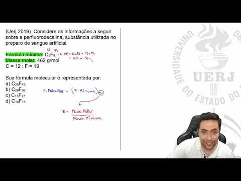 Thumbnail da aula: 🔥 QUÍMICA UERJ: Considere as informações a seguir sobre a perfluorodecalina...