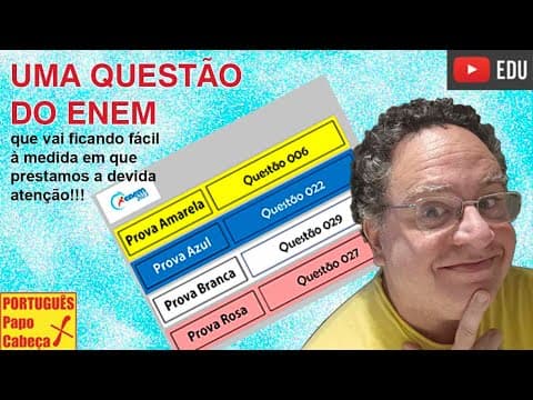 Thumbnail da aula: Questões do ENEM CVL- Aula 641