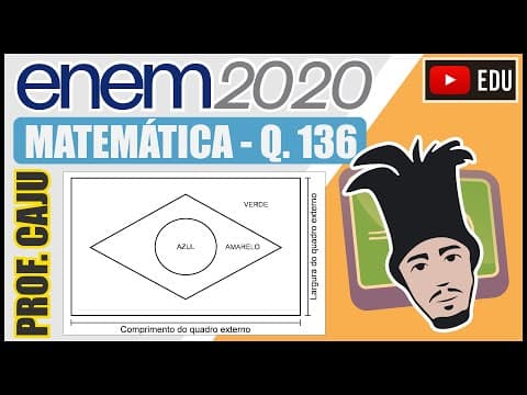 Thumbnail da aula: [ENEM 2020] 136 📘 RAZÃO E PROPORÇÃO A fabricação da Bandeira Nacional deve obedecer ao descrito na