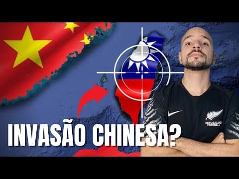 Thumbnail da aula: China avança sobre Taiwan! Tensão na bacia do Pacífico! | Ricardo Marcílio