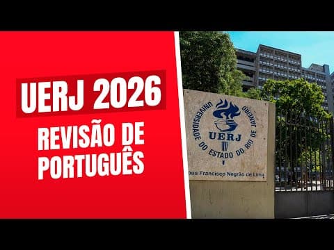 Thumbnail da aula: Revisão de Português para UERJ