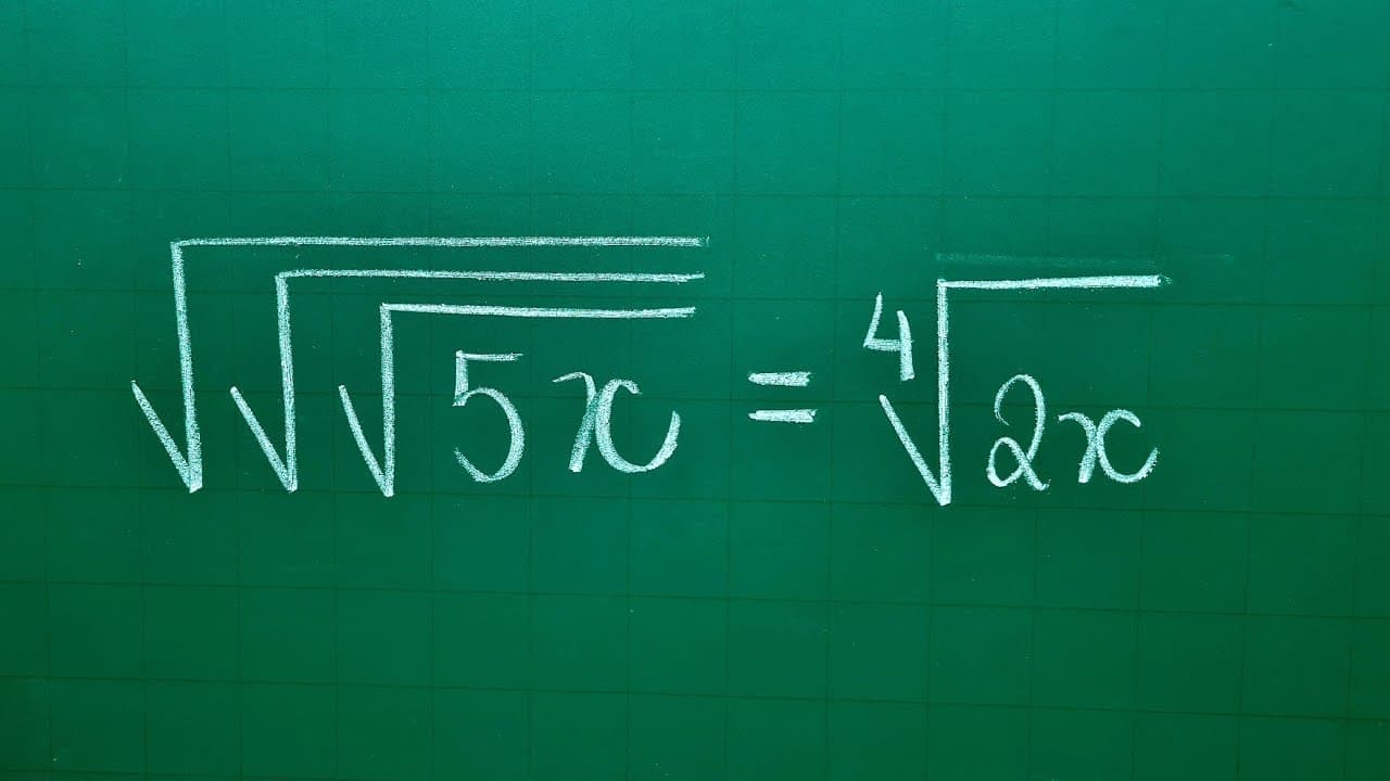 Thumbnail: QUAL É O VALOR DO X? ; sendo x≠0 - EQUAÇÃO IRRACIONAL - Professora Angela Matemática