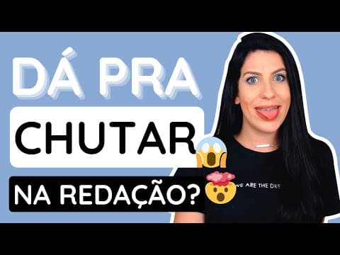Thumbnail da aula: 2 maneiras de "CHUTAR" na REDAÇÃO do Enem