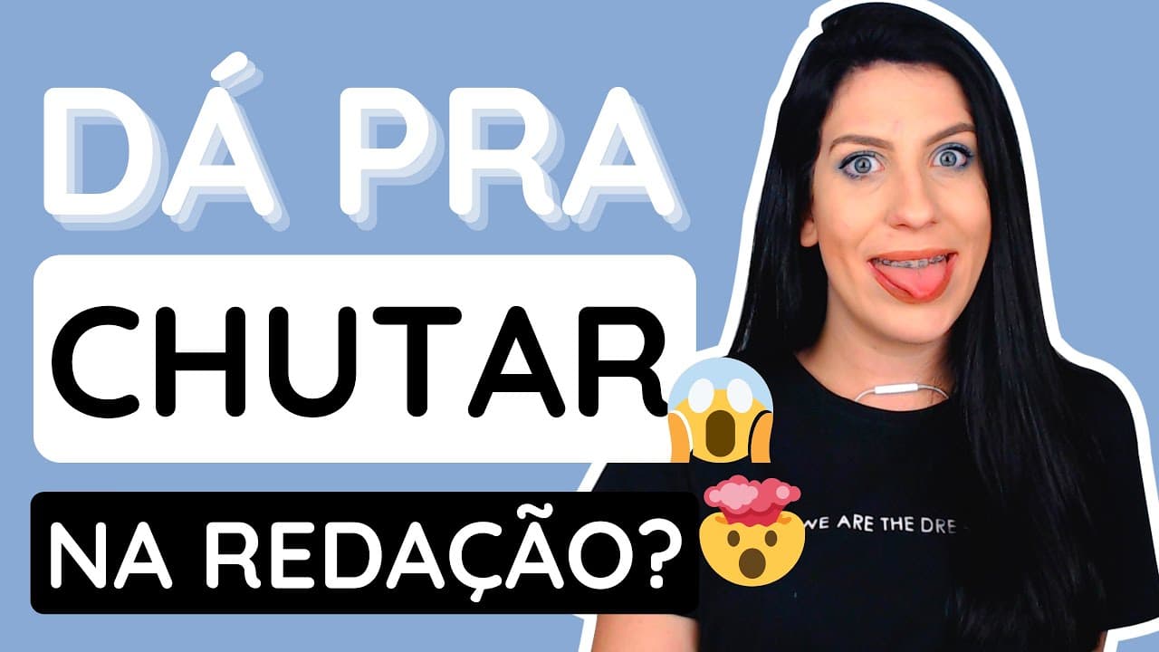Thumbnail: 2 maneiras de "CHUTAR" na REDAÇÃO do Enem