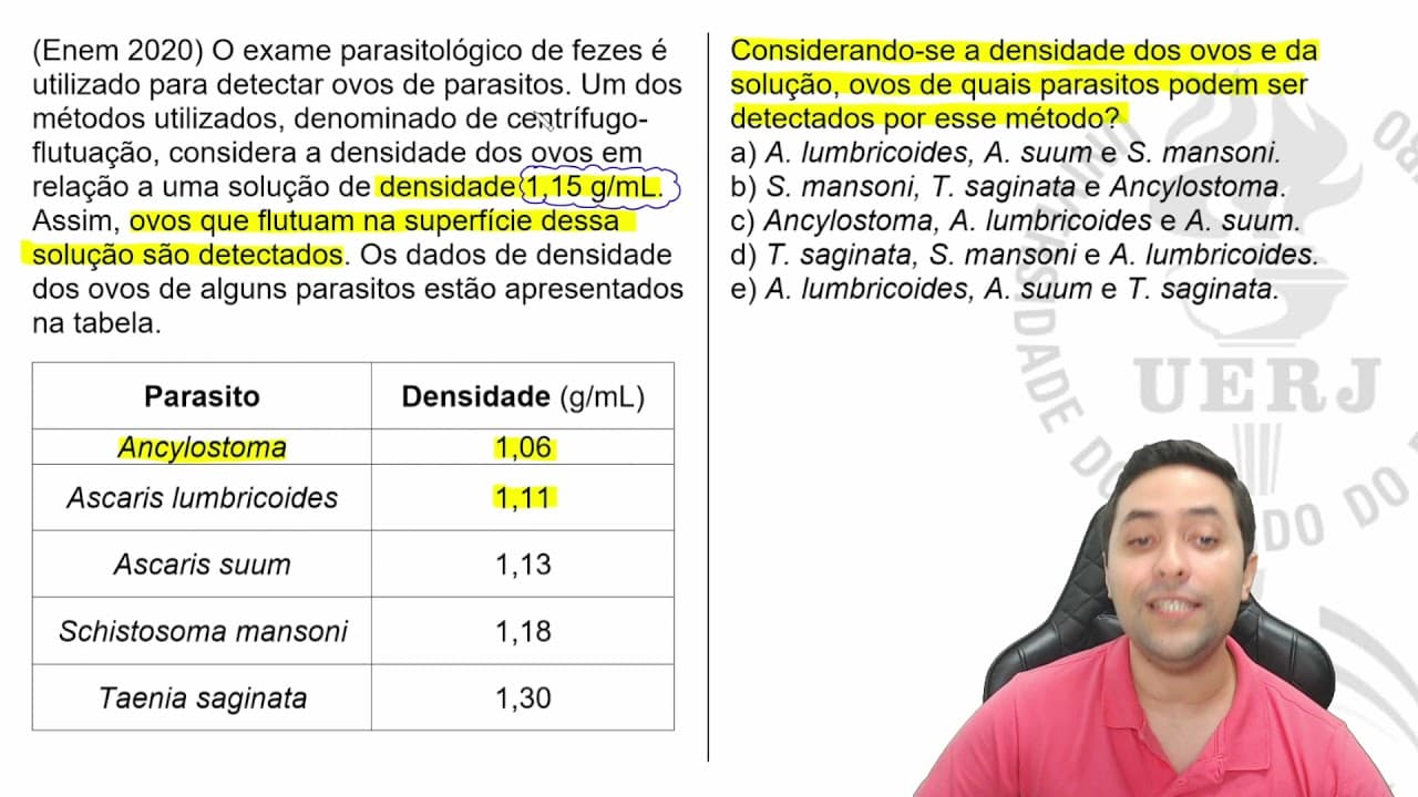 Thumbnail: 🔥 O exame parasitológico de fezes é utilizado para detectar ovos de parasitos