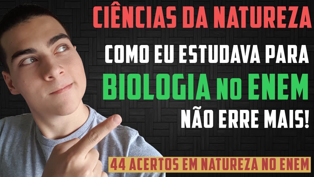 Thumbnail: ESTUDE BIOLOGIA PARA O ENEM COM ESSE MÉTODO E ACERTE MAIS QUESTÕES!