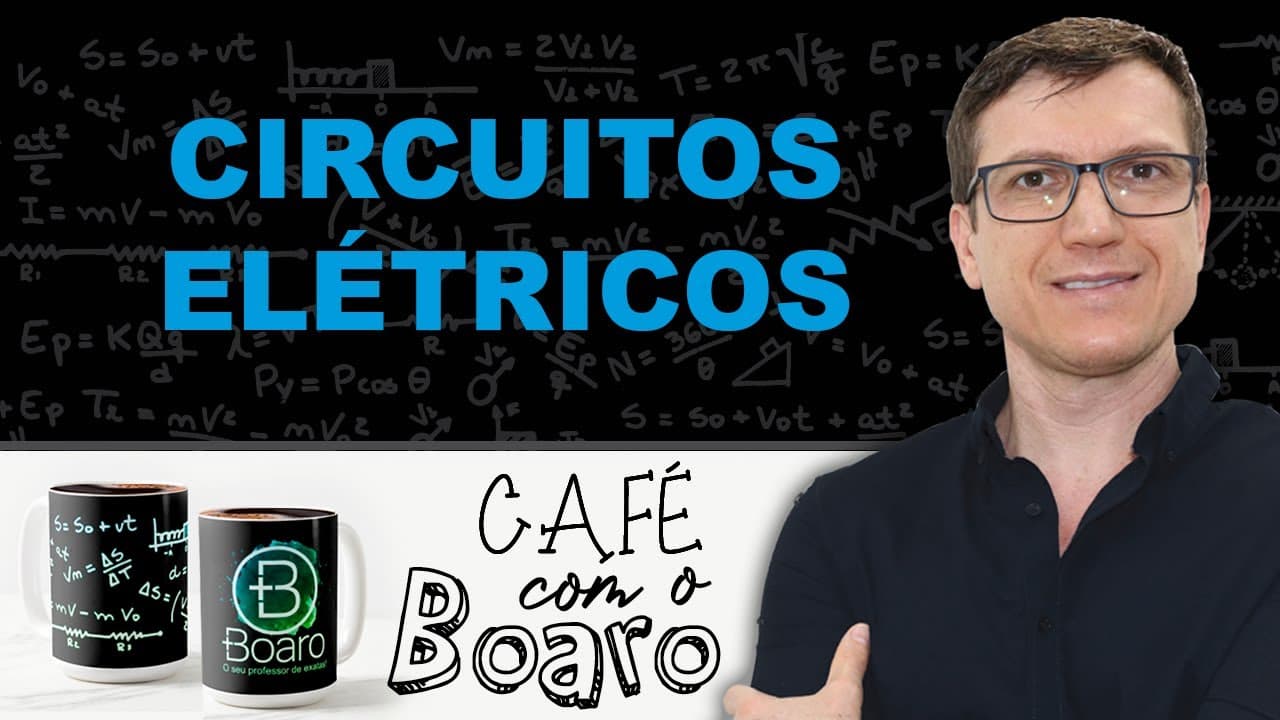 Thumbnail: CIRCUITOS ELÉTRICOS   Eletrodinâmica - EXERCÍCIOS para REVISÃO de FÍSICA - EXC087