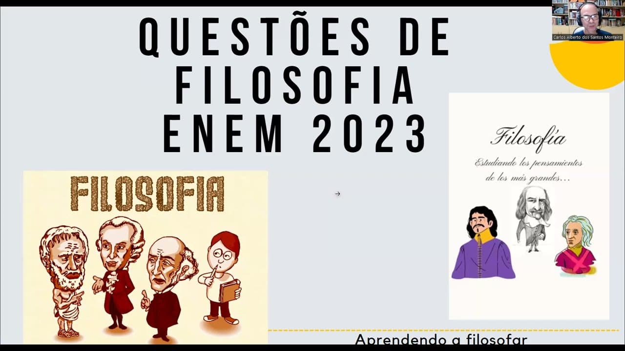 Thumbnail: Correção das questões de Filosofia da prova do ENEM 2023
