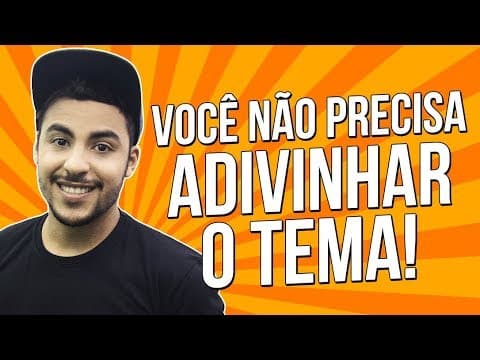Thumbnail da aula: COMO ENCARAR O TEMA DA REDAÇÃO DO ENEM | Prof. Romulo Bolivar