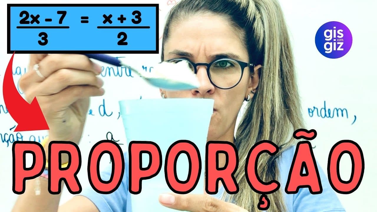 Thumbnail: PROPORÇÃO MATEMÁTICA 7 ° ano  \Prof. Gis/