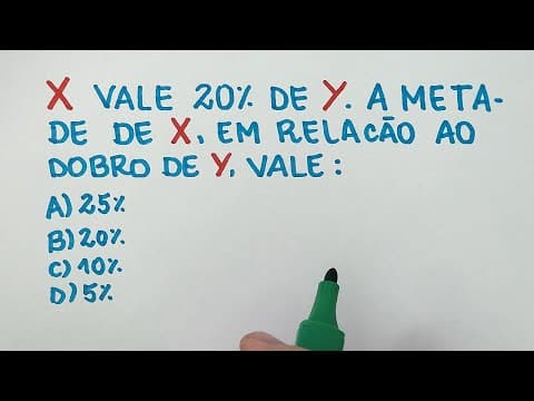 Thumbnail da aula: 🔥 HELP MATEMÁTICA BÁSICA | Questão de Concurso - Porcentagem