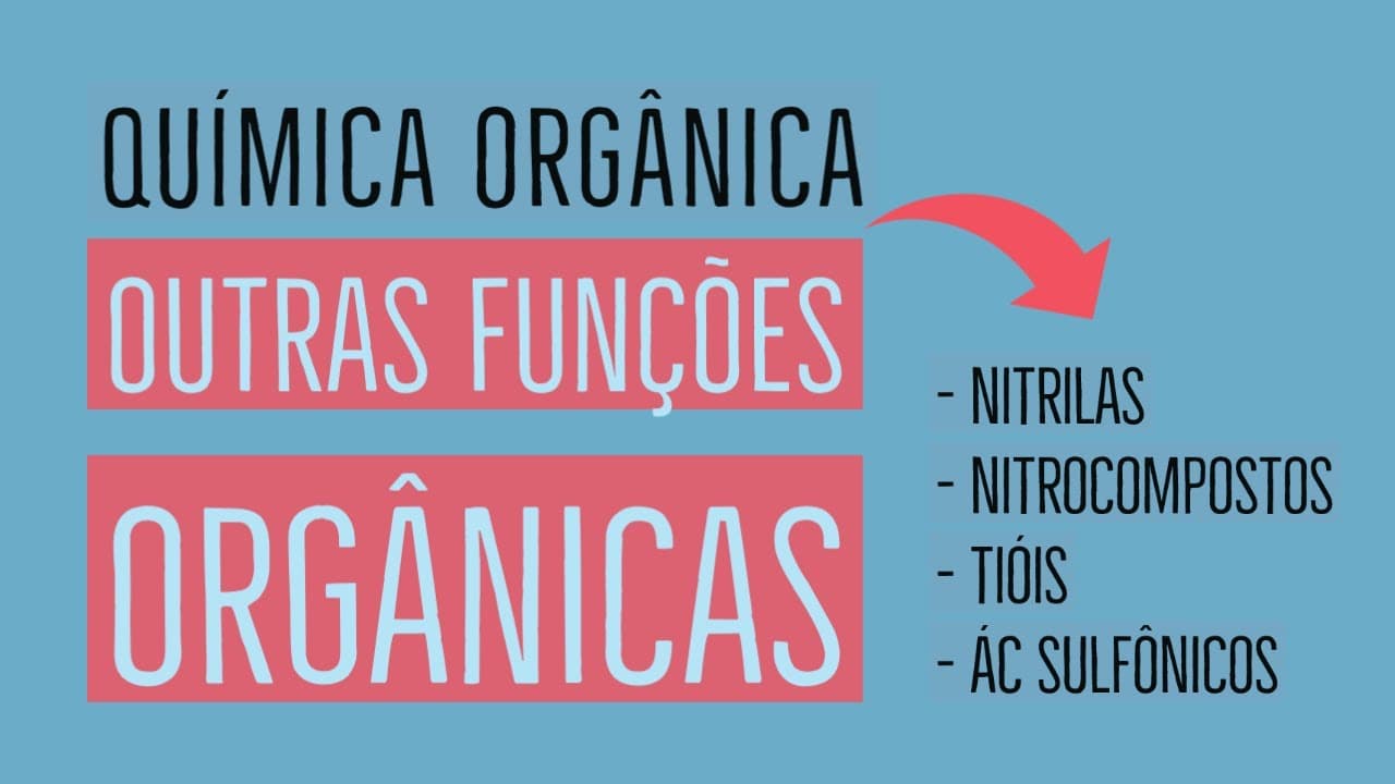 Thumbnail: Nitrilas, Nitrocompostos, Tióis, Ác Sulfônicos | Aula 23