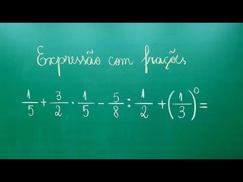Thumbnail da aula: EXPRESSÃO COM FRAÇÕES - Professora Angela Matemática