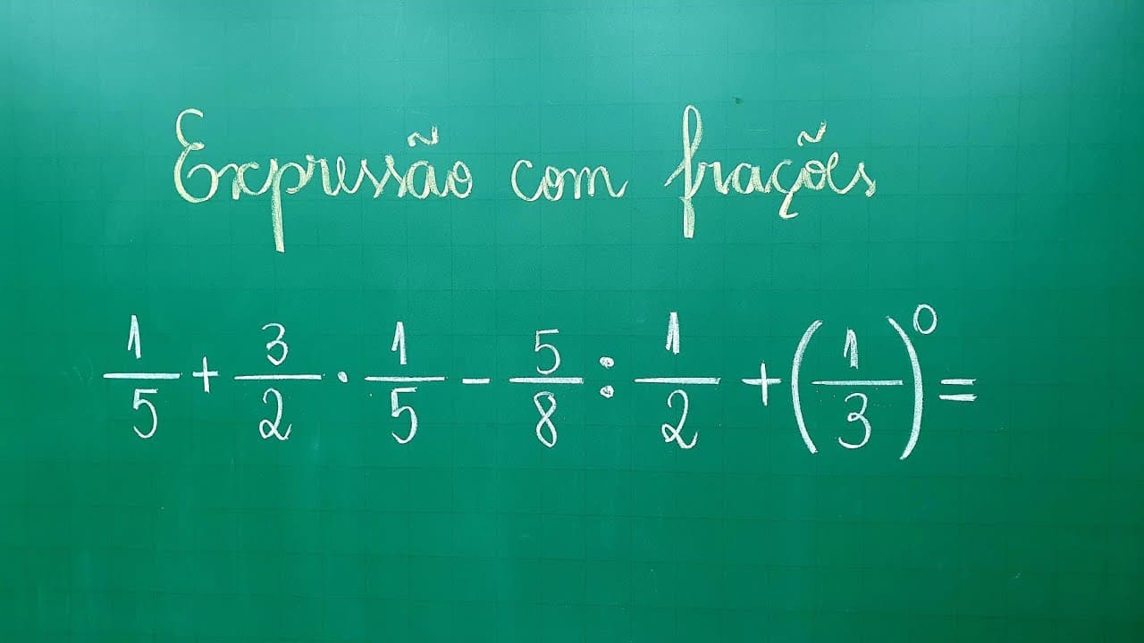 Thumbnail: EXPRESSÃO COM FRAÇÕES - Professora Angela Matemática