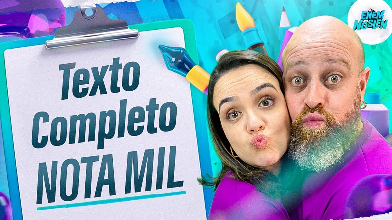 Thumbnail: COMO FAZER UMA REDAÇÃO NOTA MIL - PASSO A PASSO