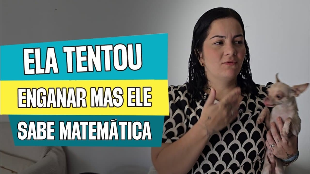 Thumbnail: Quando você sabe MATEMÁTICA ninguém te enrola!