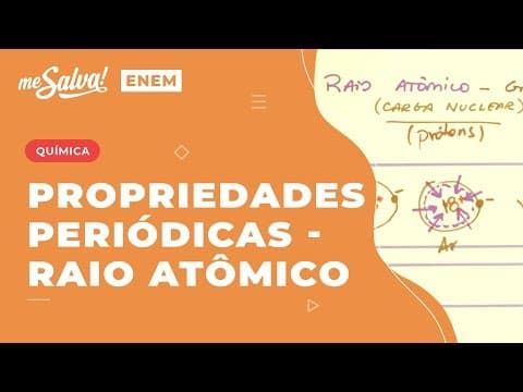 Thumbnail da aula: Propriedades Periódicas: Raio Atômico Aula 5 - TPE05