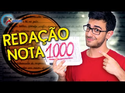 Thumbnail da aula: Como Escrever uma EXCELENTE REDAÇÃO do ENEM | Passo a Passo para REDAÇÃO NOTA 1000