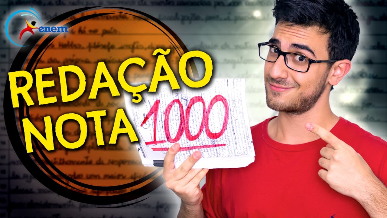 Thumbnail: Como Escrever uma EXCELENTE REDAÇÃO do ENEM | Passo a Passo para REDAÇÃO NOTA 1000
