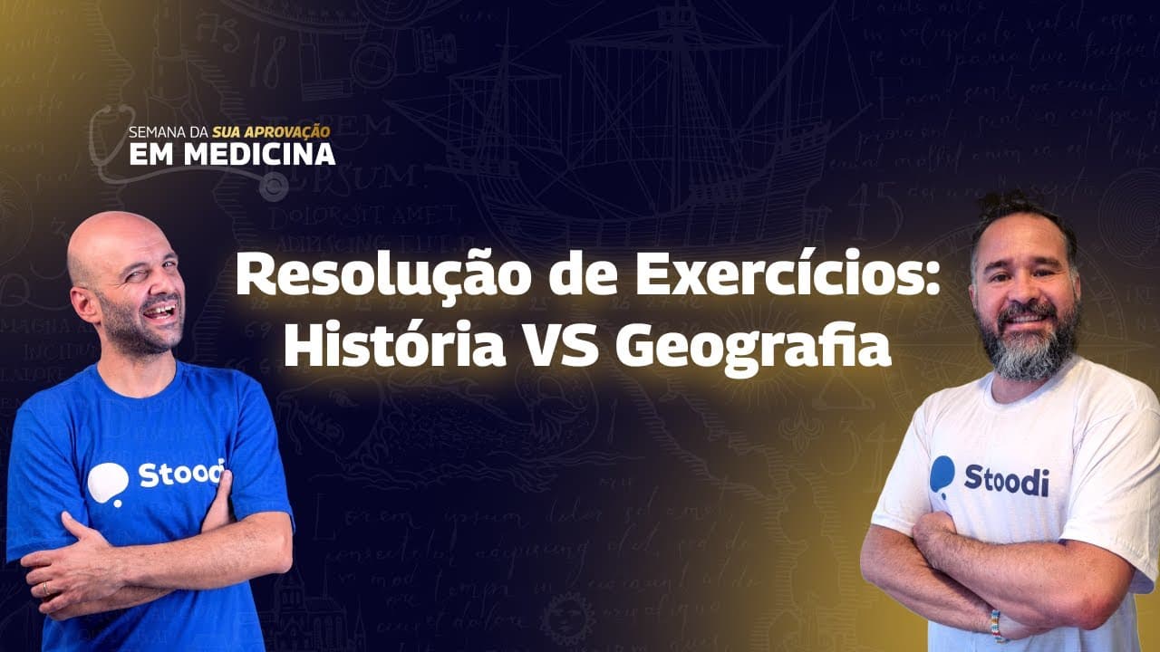 Thumbnail: Questões de História e Geografia que vão cair no #vestibular de #Medicina