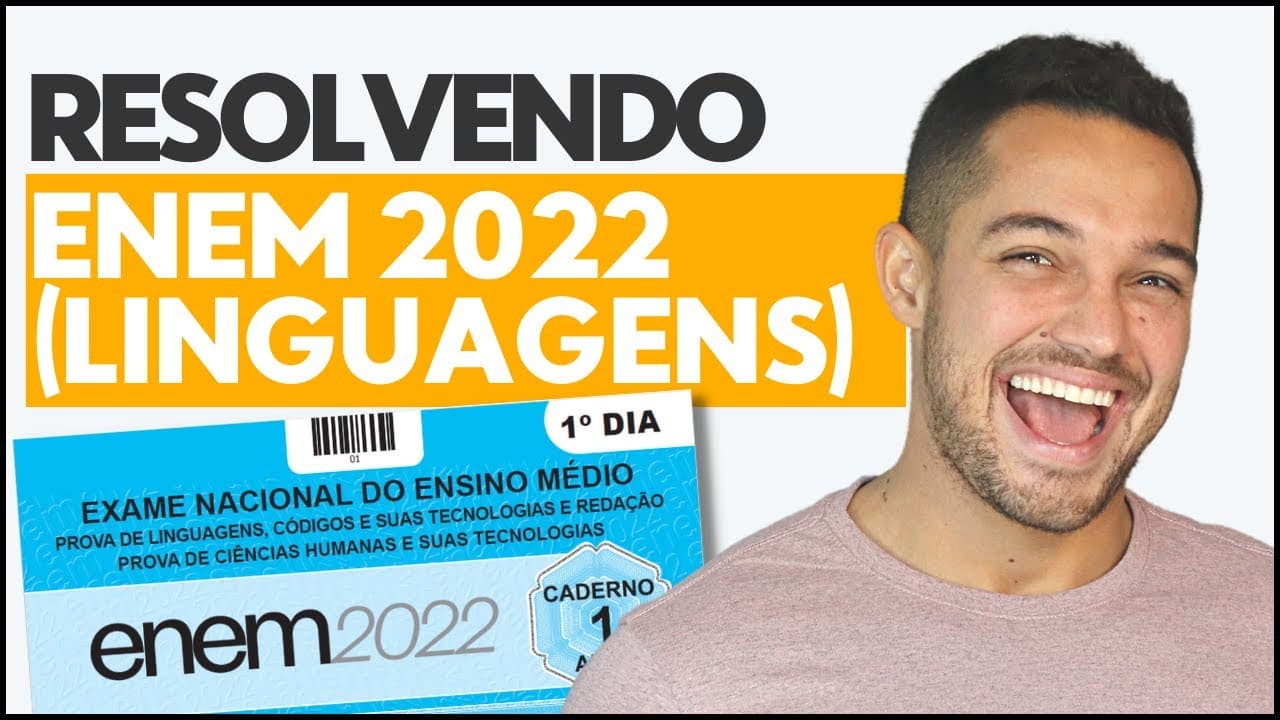 Thumbnail: Resolvendo a Prova de Linguagens do Enem 2022 + Macetes | PROFINHO
