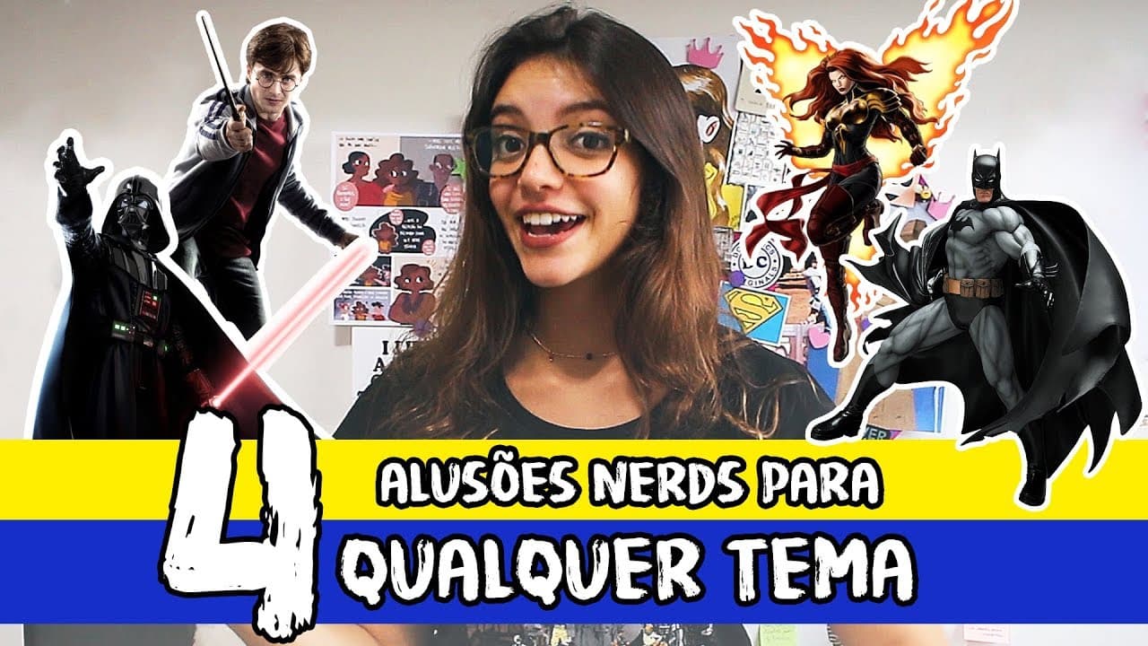 Thumbnail: ALUSÕES NERDS PARA A REDAÇÃO DO ENEM - Débora Aladim