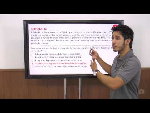 Thumbnail da aula: Q.34-ENEM 2014-Ciências Humanas e suas tecnologias (Amarela)