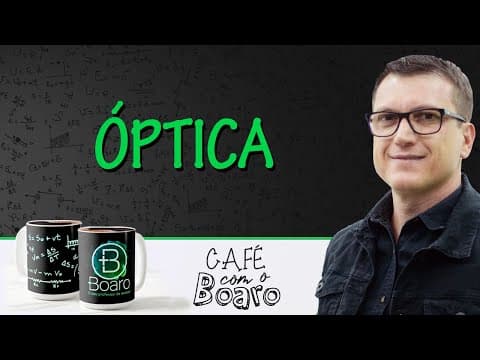 Thumbnail da aula: ÓPTICA - EXERCÍCIOS PARA REVISÃO DE FÍSICA - Café com o Professor Boaro.