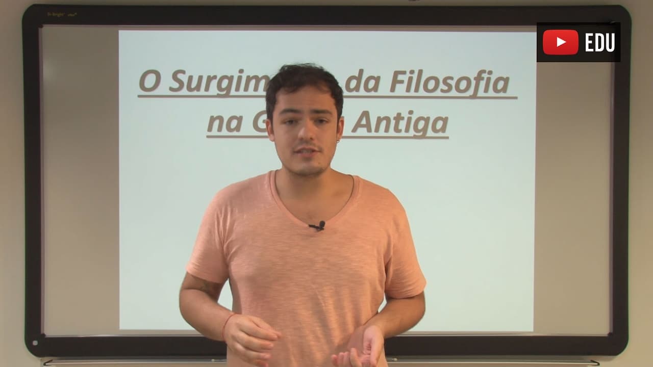 Thumbnail: Videoaulas Poliedro | Causas do surgimento da Filosofia na Grécia Antiga