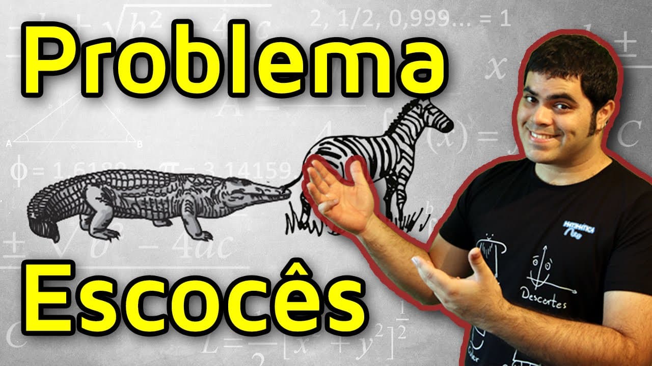 Thumbnail: Você Consegue Resolver o Problema do crocodilo viral escocês? (Envolve Derivada) | Matemática Rio