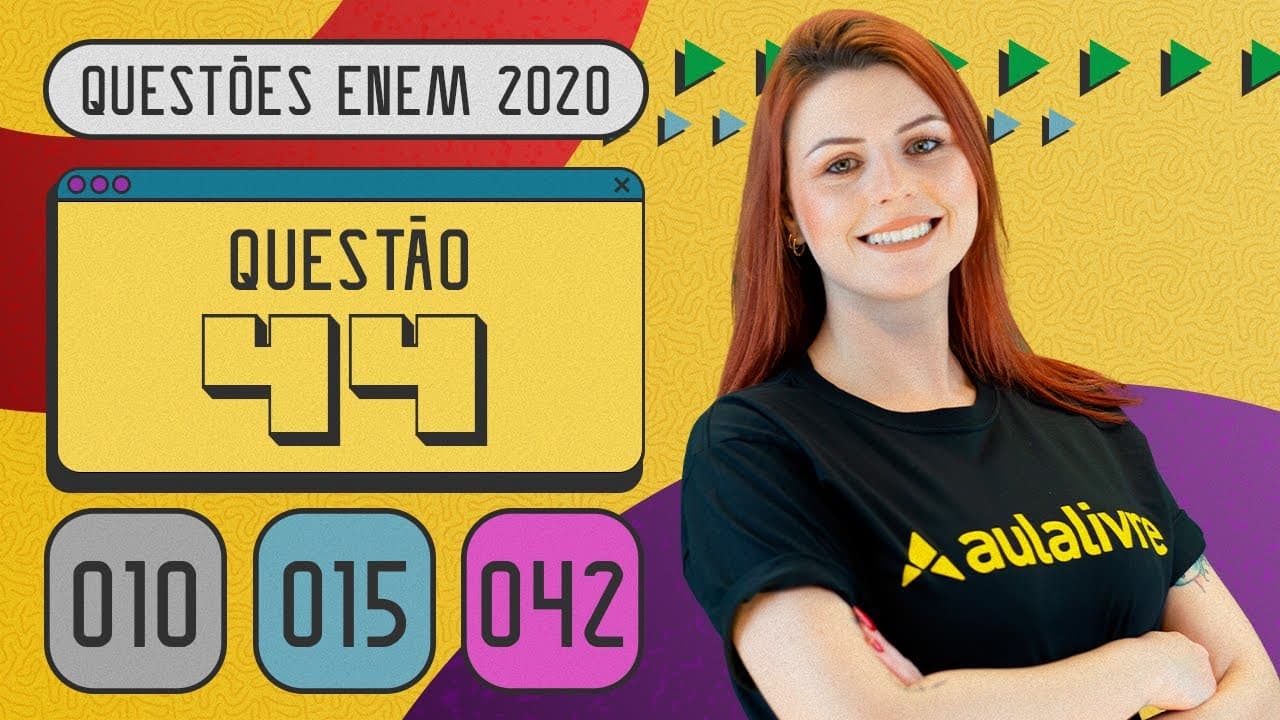 Thumbnail: ENEM 2020 | Esporte e desigualdade de gênero | Questão 44 ( Amarelo)