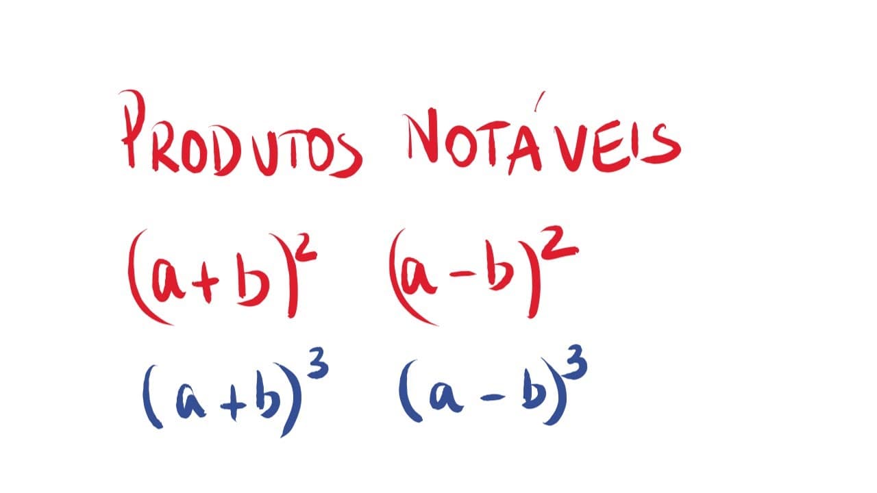Thumbnail: Produtos notáveis - Regra prática