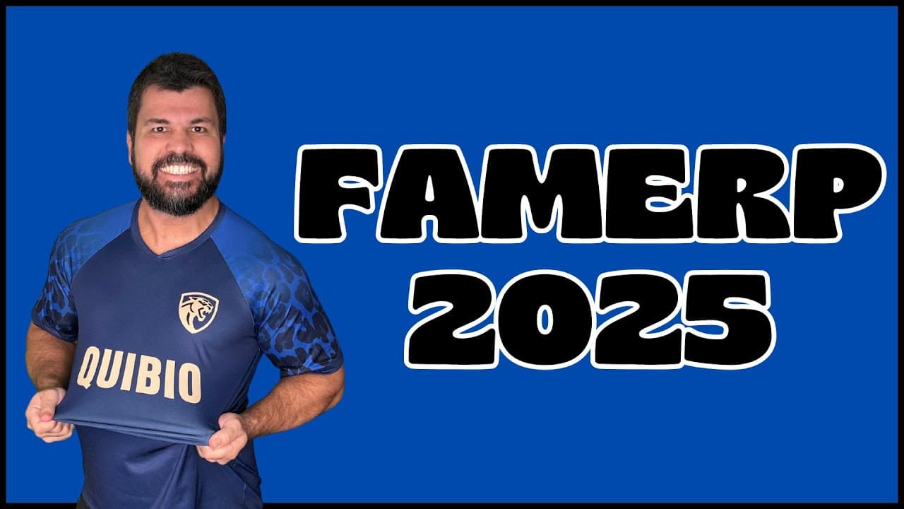 Thumbnail: FAMERP 2025 - O heredograma apresenta indivíduos que têm informações sobre a tipagem sanguínea para