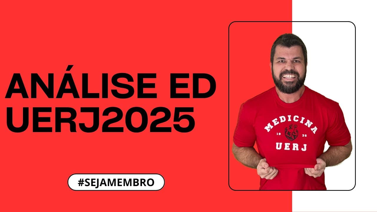 Thumbnail: UERJ 2025 Exame Discursivo de Bio e Química - Análise completa. Estratégia e dicas para Aprovação