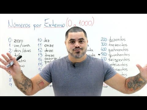 Thumbnail da aula: 🔵 Como Escrever Números por Extenso de 0 a 1000? Numerais Cardinais | Curso Pré-Matemática | Aula 2