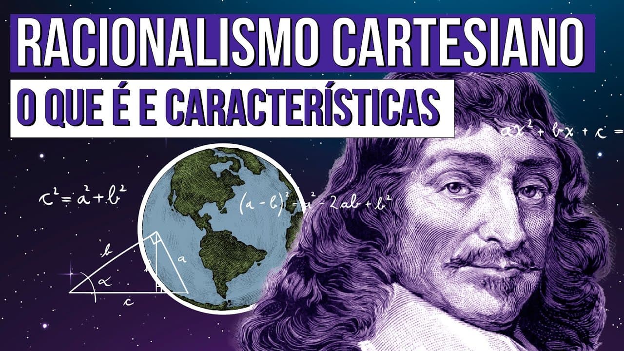 Thumbnail: RACIONALISMO CARTESIANO: o que é e características | Filosofia para o Enem | Ernani Júnior da Silva
