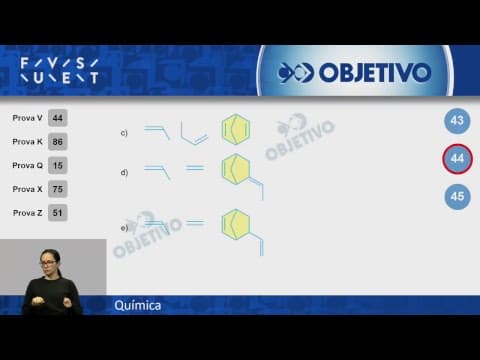 Thumbnail da aula: Resolução Comentada - FUVEST 2019 - 1ª fase - Química