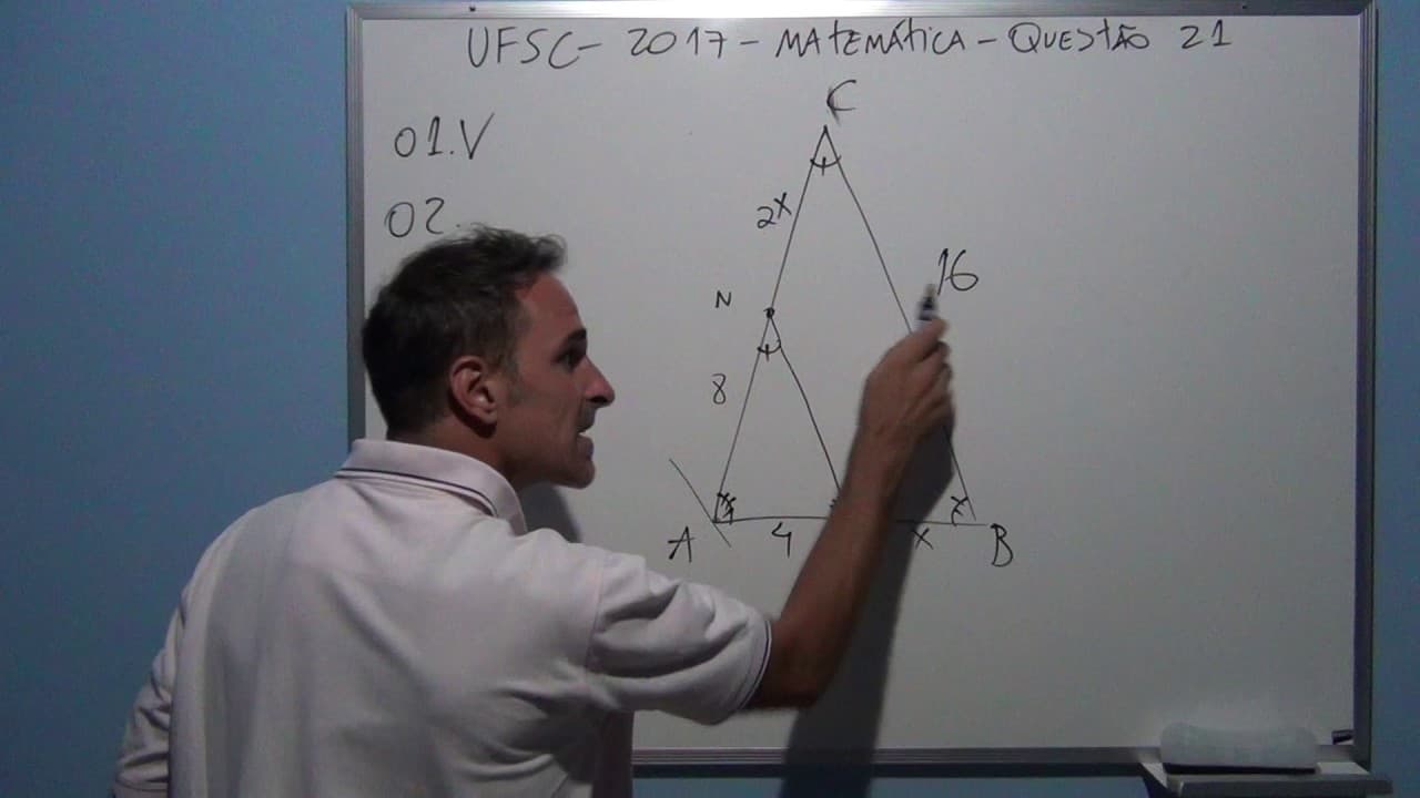 Thumbnail: UFSC 2017 Matemática Questão 21