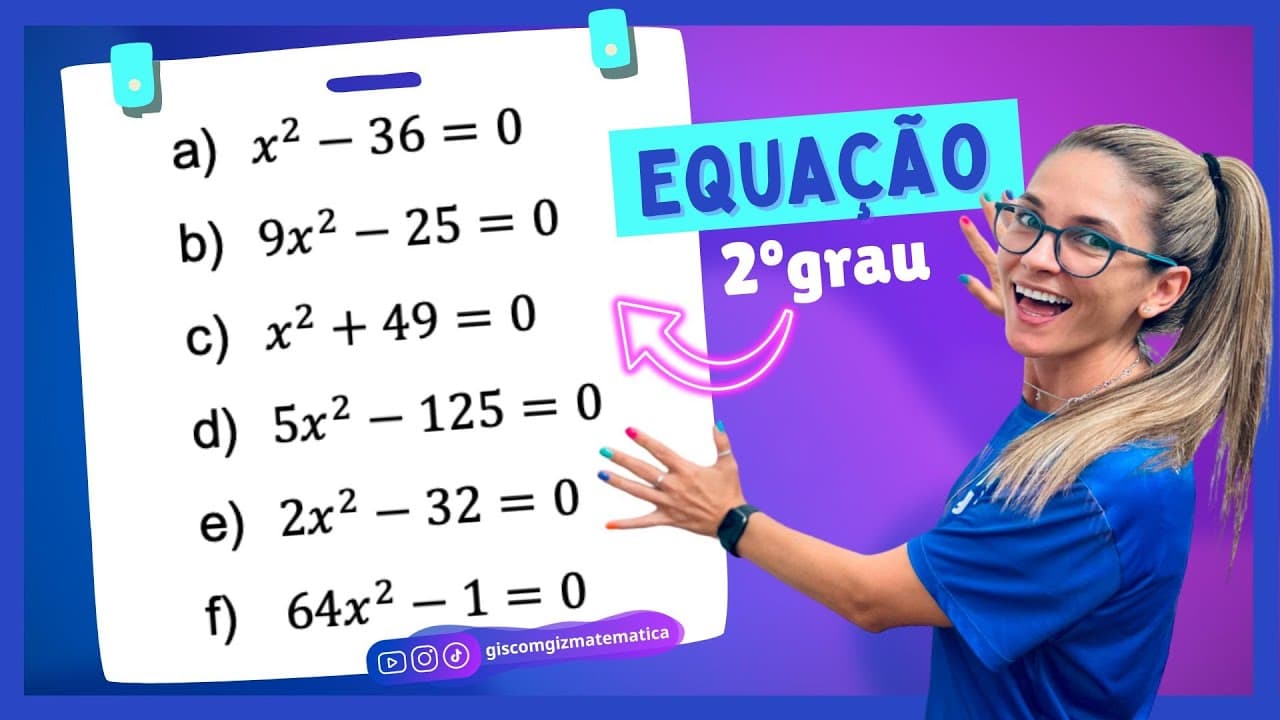 Thumbnail: EQUAÇÃO DO 2 GRAU INCOMPLETA
