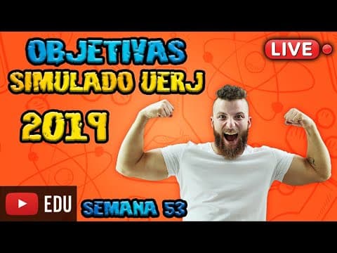 Thumbnail da aula: LIVE - QUESTÕES OBJETIVAS UERJ